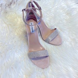 Steve Madden Jeweled 4" Block Heeled Sandal - SZ 9